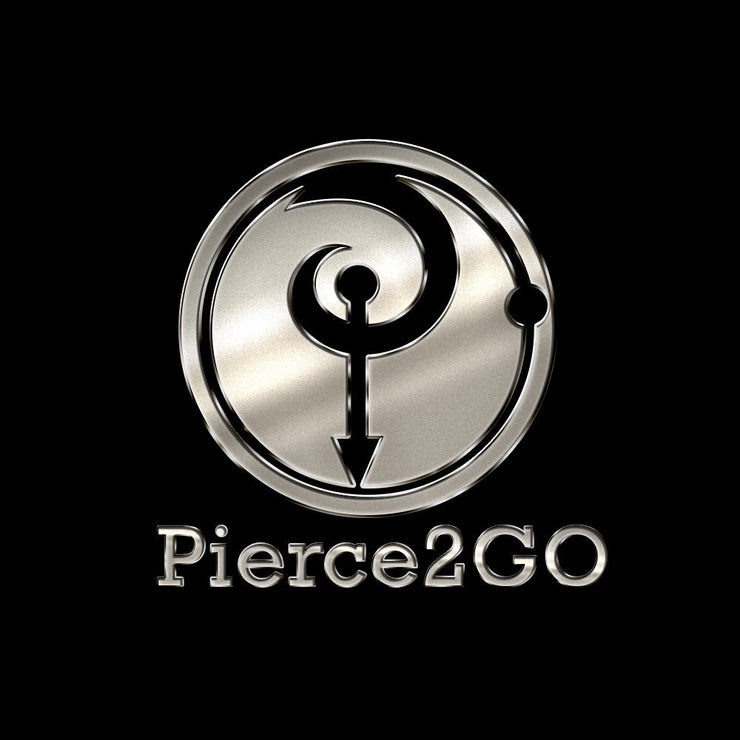 Pierce2go Pair of Rose Gold Plain Long Bar Earring Studs - 316L Surgical Steel - 20G (0.8mm)